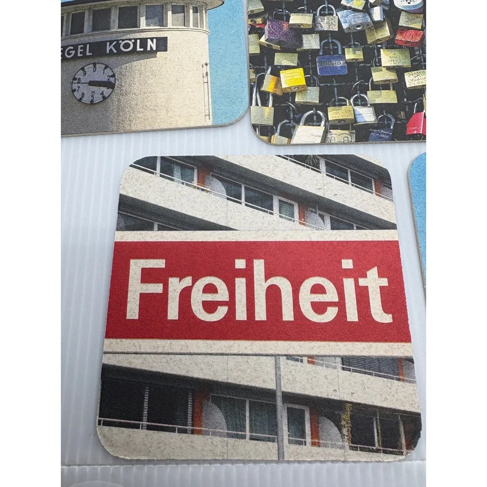 Cologne Germany Souvenir Coasters Set of 10 CardboardCity Views Landmarks Travel